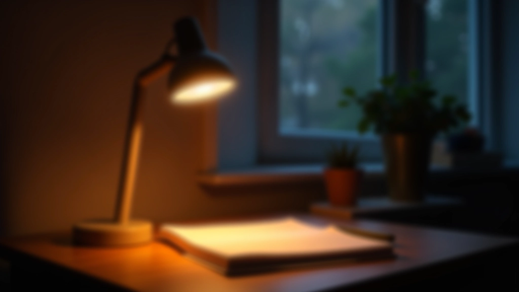 Kvalitní LED lampa na studijním stole s dobrým osvětlením